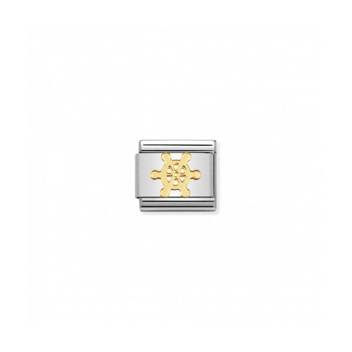 Nomination Classic Link Gold Boat Wheel Charm