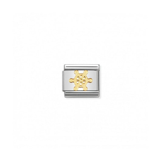Nomination Classic Link Gold Boat Wheel Charm