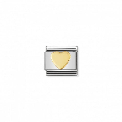 Nomination Classic Link Gold Heart Charm