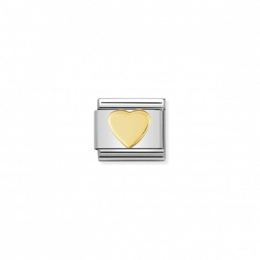 Nomination Classic Link Gold Heart Charm