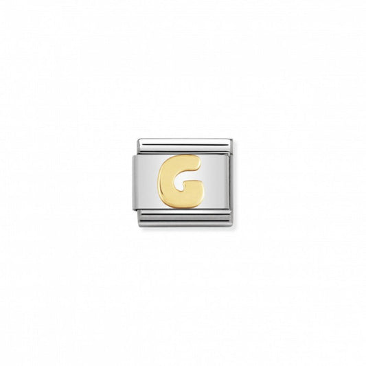 Nomination Classic Link Gold Letter G Charm