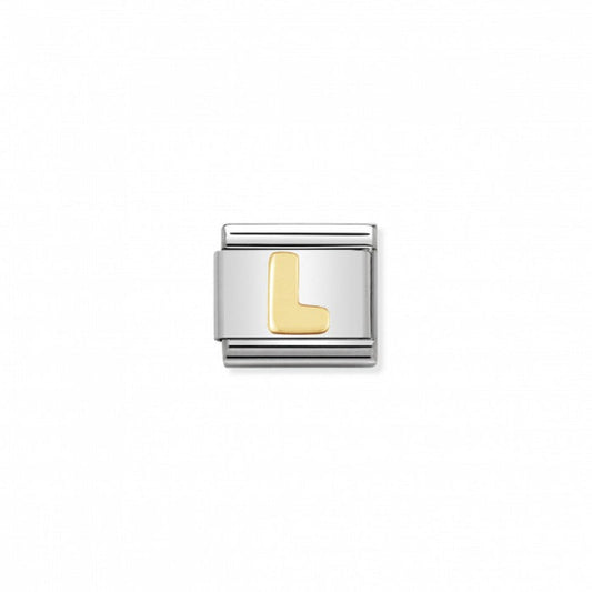 Nomination Classic Link Gold Letter L Charm