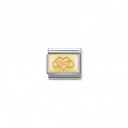 Nomination Classic Link Gold Us Infinity Heart Charm