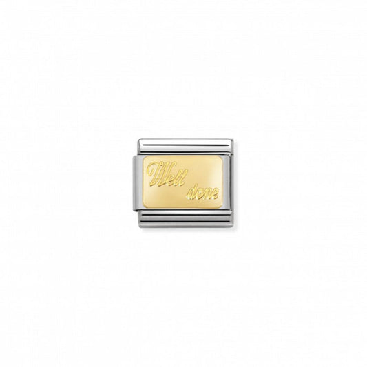 Nomination Classic Link Gold Well Done Charm