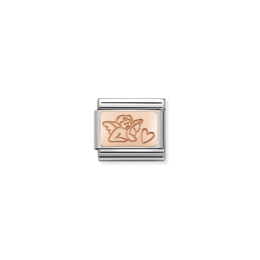 Nomination Classic Link s 9K Rose Gold Custom Angel of Love
