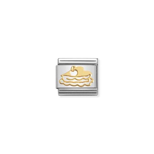 Nomination Classic Link Symbols 18K Gold Cherry Cake Charm