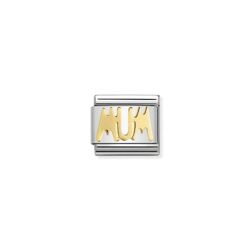 Nomination Classic Link Writings 18K Gold Mum