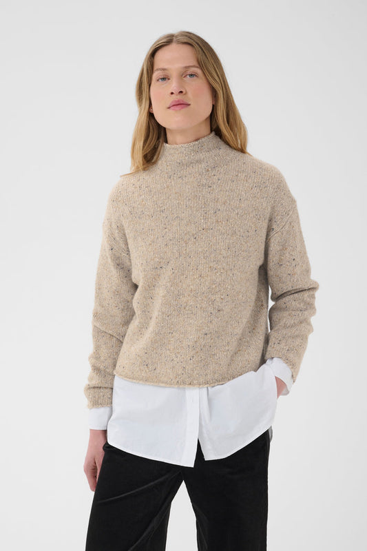 Part Two ChanellyPW Jumper Neutral Nepse 30310844 on model Shop Part Two at Dotique