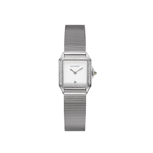 Petite Tortue white & silver