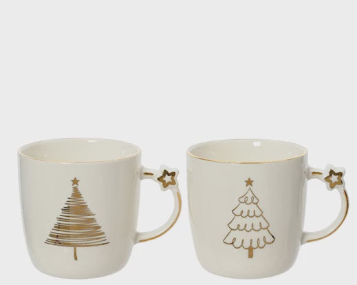 Porcelain Christmas Tree Mug