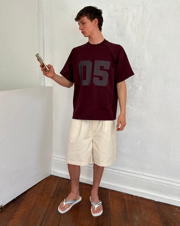 Raglan Tee - Burgundy