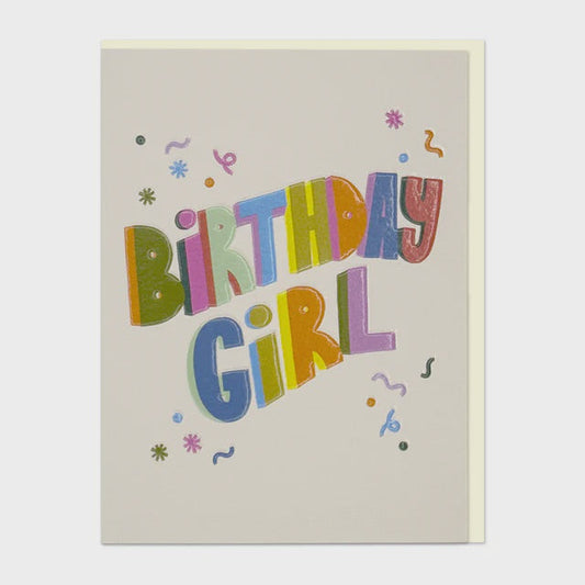 Raspberry Blossom Birthday Girl Greetings Card