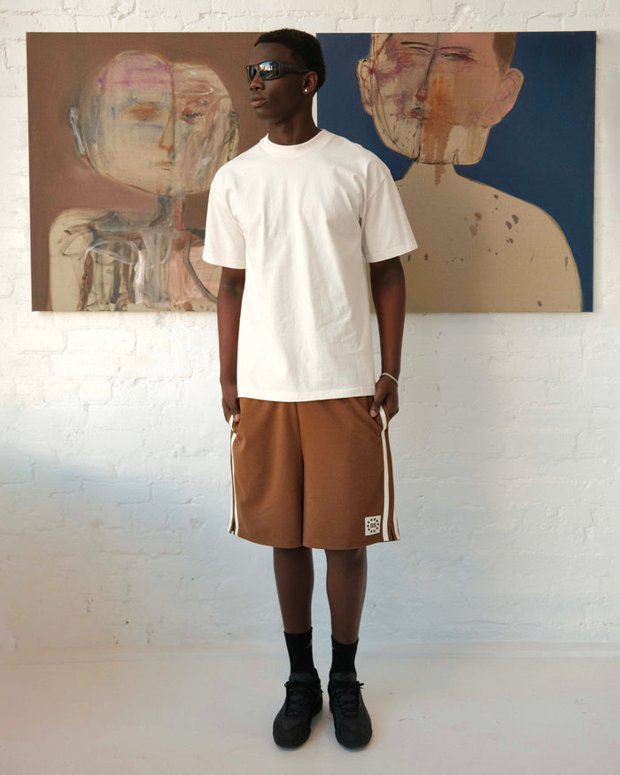 Relaxed Track Short - Brown