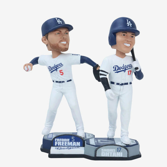Shohei Ohtani & Freddie Freeman Los Angeles Dodgers Bobblemate Dual Bobblehead