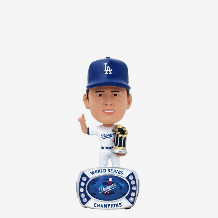 Shohei Ohtani Los Angeles Dodgers 2024 World Series Ring Mini Bighead Bobblehead