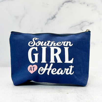 Southern Girl at Heart Canvas Pouch