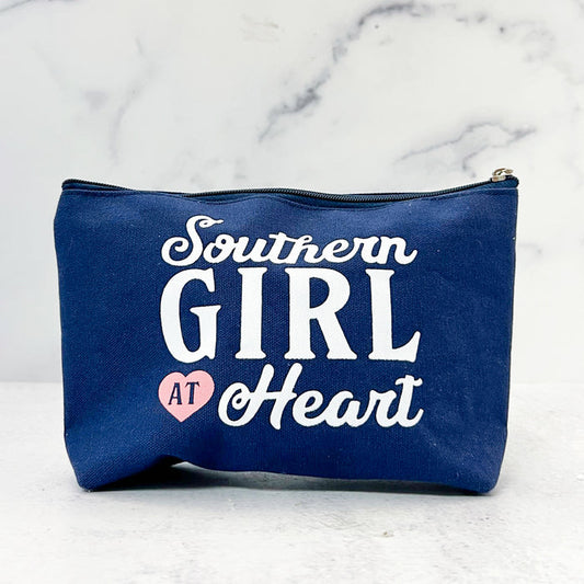 Southern Girl at Heart Canvas Pouch