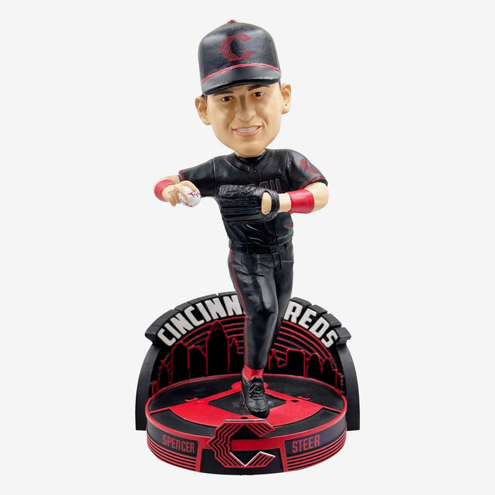 Spencer Steer Cincinnati Reds 2023 City Connect MLB Baseball Bobblehead