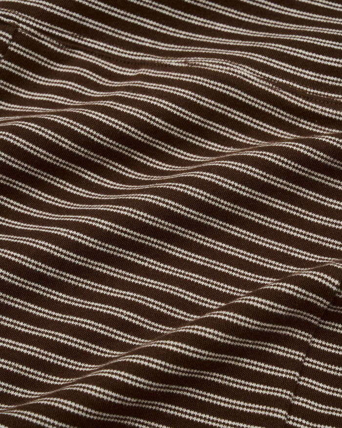 Women's Stripe Mini Short - Brown